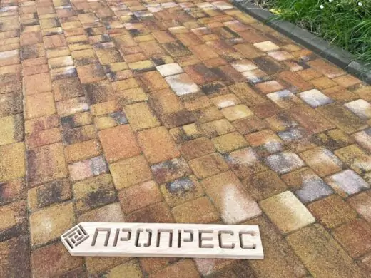 Тротуарная плитка Старый город №10 "Джафар", фактура гладкий, гранитная, мрамор, высота 40 мм, 60 мм-6